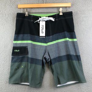 NWT nonwe Board Shorts Multi Color Swim Suit Men's Size 32